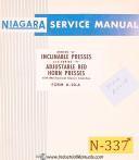 Niagara A and H Series, Press Service Form A-20A Manual 1959